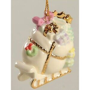 Lenox Dr Seuss How the Grinch Stole Christmas Ornament REPLACMENT Sled w gifts